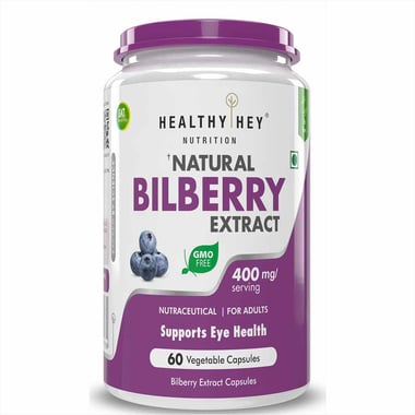 HealthyHey Nutrition Natural Bilberry Extract,  60 veggie capsule(s) 