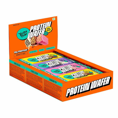 Yogabar Protein Wafer (10g Protein),  10 bar(s)  Variety Box 