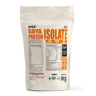 NutriJa Soya Protein Isolate 90%,  2 lb  Mango 