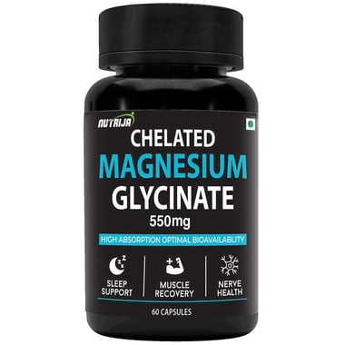 NutriJa Magnesium Glycinate 550mg,  Unflavoured  60 capsules 