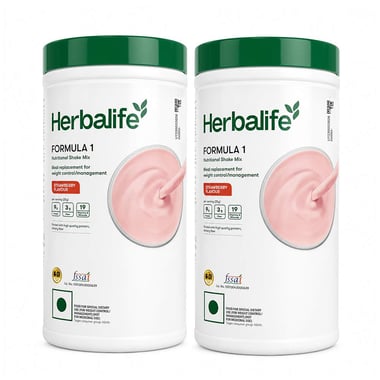 Herbalife Formula 1 Nutritional Shake Mix (Pack of 2),  0.5 kg  Strawberry 