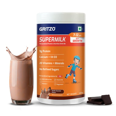 Supermilk Gritzo Growth for Boy 7-12 years,  400 g  Double Chocolate 