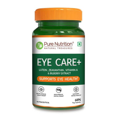 Pure Nutrition Eye Care+,  60 veggie capsule(s) 