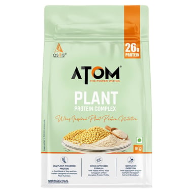AS-IT-IS Nutrition ATOM Plant Protein Complex, 2.2 lb Mango Fusion
