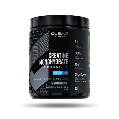 Clear Supps Creatine Monohydrate Micronized, Unflavoured 1.1 lb