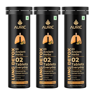 Auric Lung Detox Yummy Orange, 60 tablet(s)