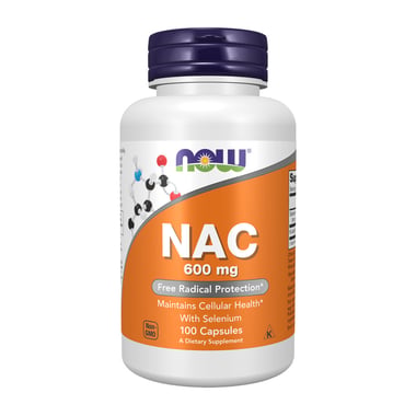 Now Nac-Acetyl Cysteine (600mg),  100 veggie capsule(s) 
