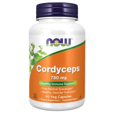 Now Cordyceps (750 mg), 90 veggie capsule(s)