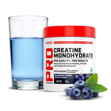GNC Pro Performance Pure Micronized Creatine Monohydrate,  Blueberry  0.55 lb 