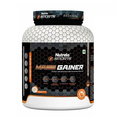 Nutrela Sports Patanjali Mass Gainer, 4.4 lb French Vanilla with Shaker