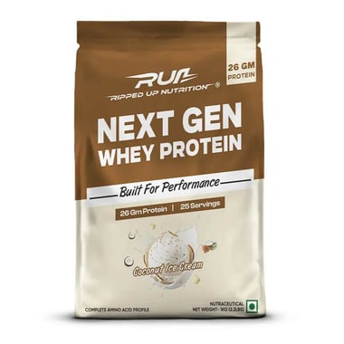 Ripped Up Nutrition Next Gen Whey Protein, 2.2 lb Coconut Ice Cream