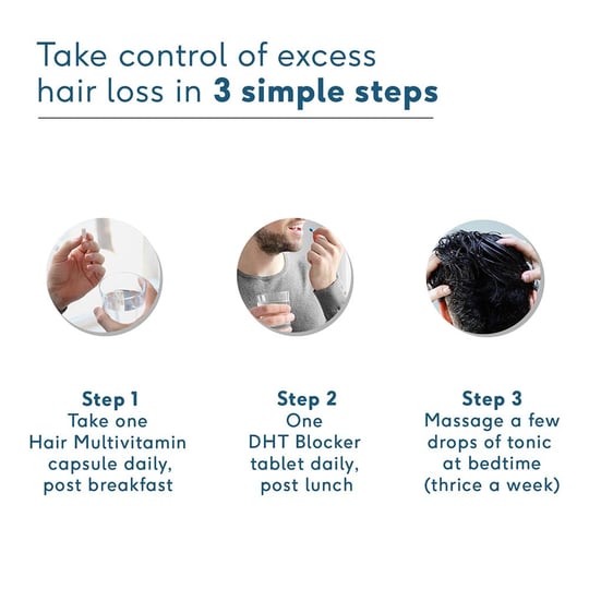 4 - HK Vitals Advanced Hairloss Kit by HealthKart,  3 Piece(s)/Pack  Combo