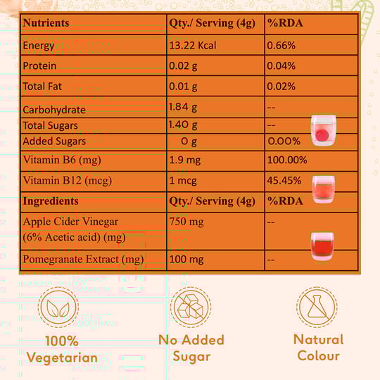 1 - HK Vitals ACV 750 mg Effervescent by HealthKart,  60 tablet(s)  Orange 