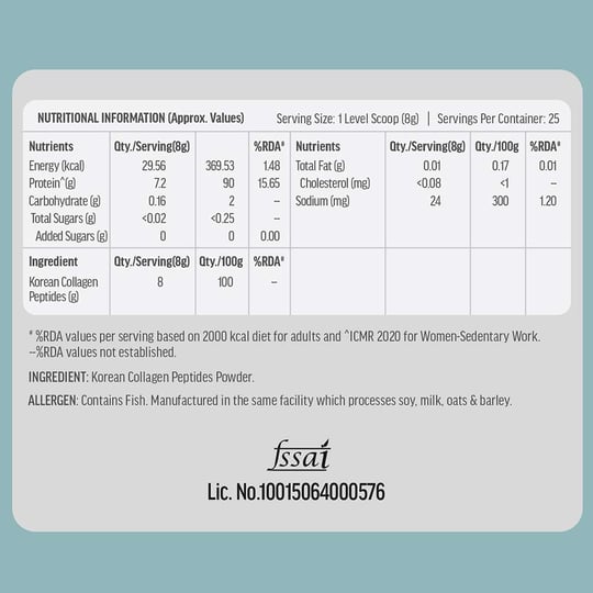 10 - HK Vitals Korean Collagen,  200 g  Unflavoured 