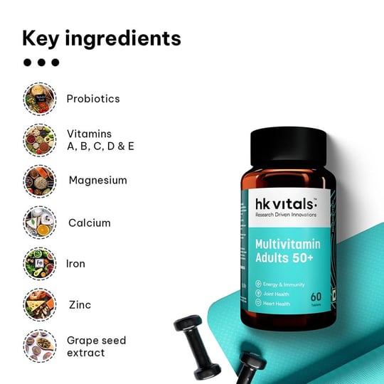 4 - HK Vitals Multivitamin Adults 50+, Unflavoured 60 tablet(s)
