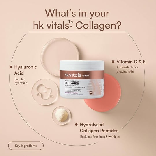 5 - HK Vitals Skin Radiance Collagen, Marine Collagen 100 g Mixed Fruit