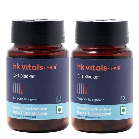 HK Vitals DHT Blocker with Biotin 60 Tabs Pack of 2