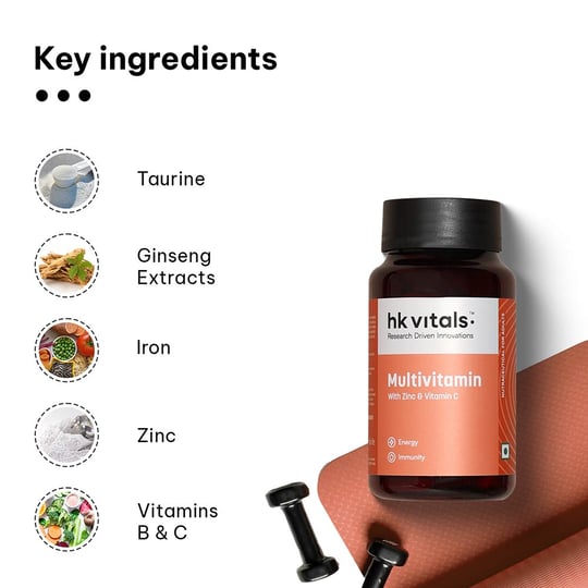 5 - HK Vitals Multivitamin with Zinc & Vitamin C, 90 tablet(s) Unflavoured