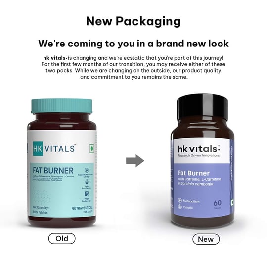 1 - HK Vitals Fat Burner with Caffeine L- Carnitine & Garcinia,  60 tablet(s)  Unflavoured
