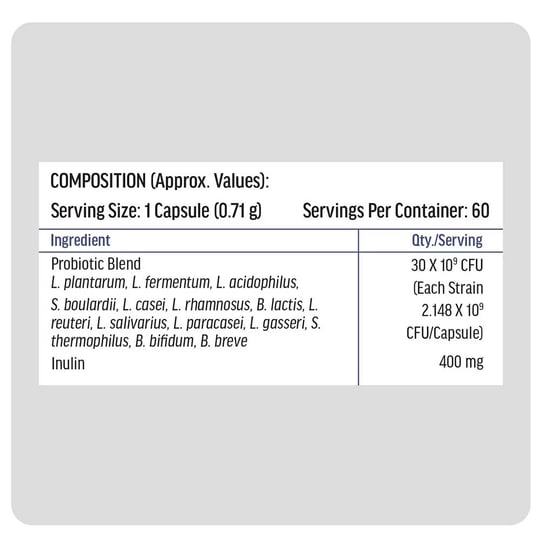HK Vitals Pre and Probiotics 60 Caps - Pack Of 2