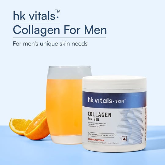 1 - HK Vitals Collagen for Men,  Marine Collagen  200 g  Orange