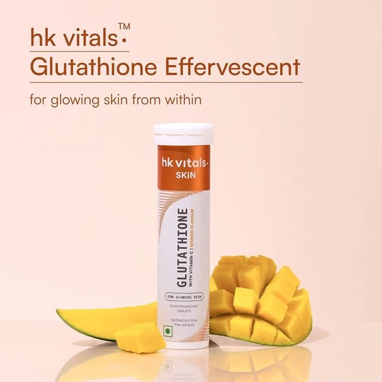 6 - HK Vitals Glutathione Effervescent with Vitamin C, Mango 30 tablet(s)