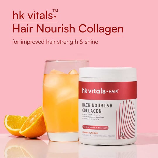 2 - HK Vitals Hair Nourish Collagen,  Marine Collagen  250 g  Orange