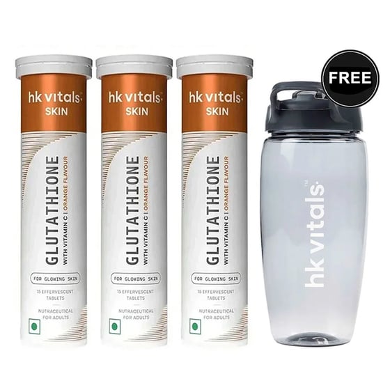 Glutathione Effervescent with Vitamin C 45 Tabs Orange