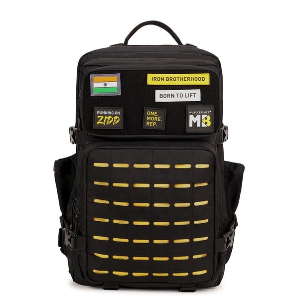 MuscleBlaze Tactical Backpack,  45 L, Stealth Black 