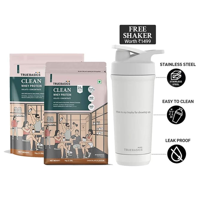 Clean Whey Protein Isolate + Concentrate 2kg Chocolate Pack