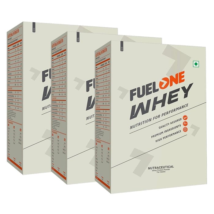 Fuel One Whey Protein Powder Rich Chocolate 600g Pack - 200g x 3