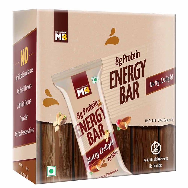 7 - MuscleBlaze Energy Bar,  6 Piece(s)/Pack  Nutty Delight 