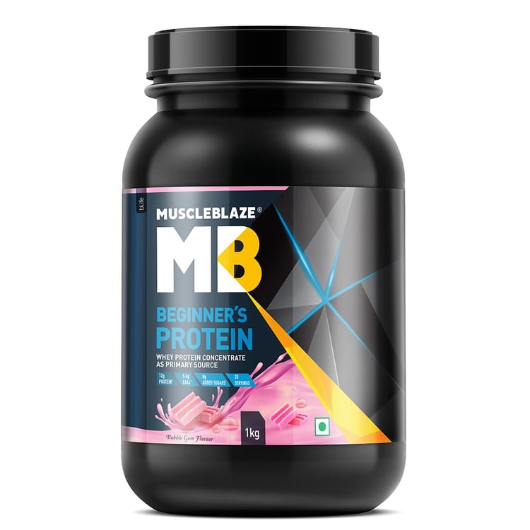 7 - MuscleBlaze Beginner's Protein,  2.2 lb  Bubblegum 