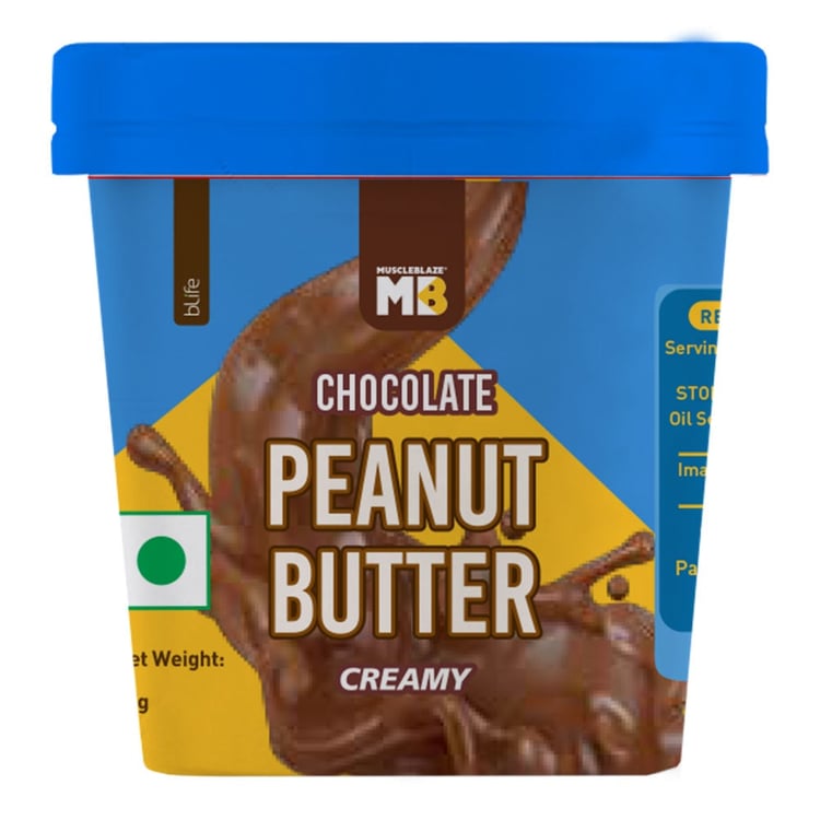 MuscleBlaze Chocolate Peanut Butter, 1 Piece(s)/Pack Creamy (Molten Pack)