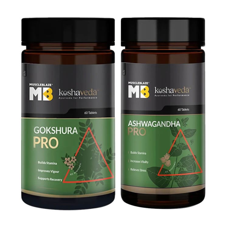 Koshaveda Ashwagandha Pro & Gokshura Pro 60 Tabs Combo