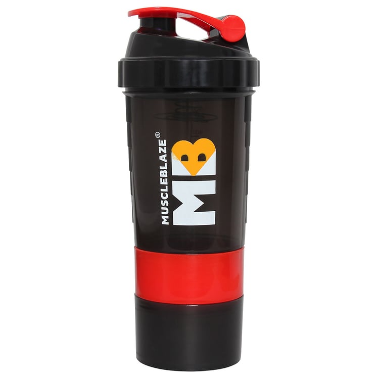 MuscleBlaze Hulk Shaker,  Red Black  500 ml 