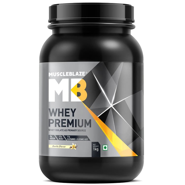 2 - MuscleBlaze Whey Premium,  2.2 lb  Vanilla 