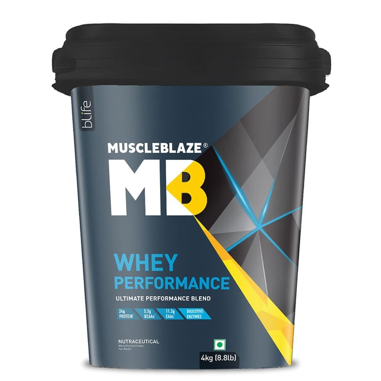 1 - MuscleBlaze Whey Performance Protein,  8.8 lb  Chocolate 