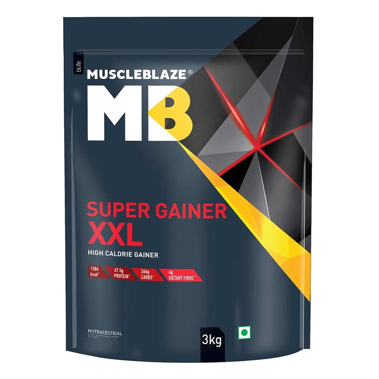 1 - MuscleBlaze Super Gainer XXL Weight Gainer,  6.6 lb  Chocolate 