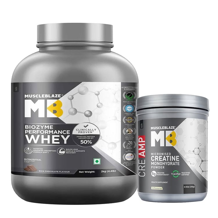 Biozyme Performance Whey 2 kg & Creatine 250g Combo
