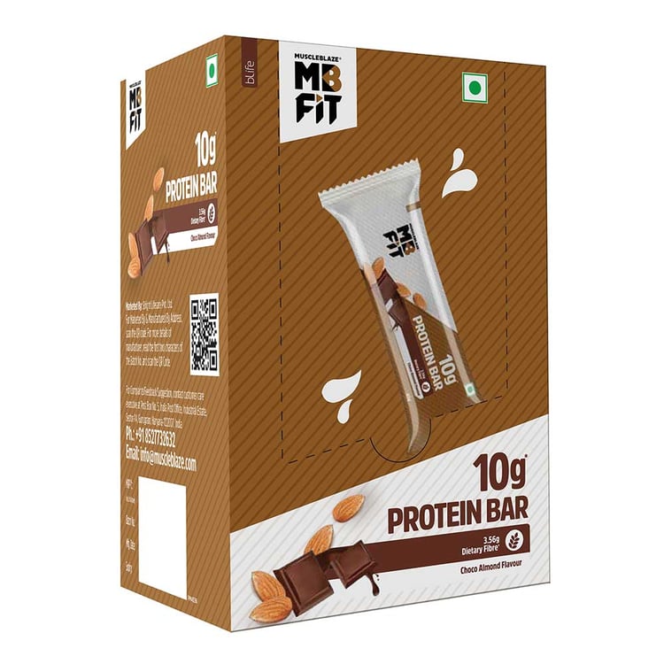 2 - MuscleBlaze Protein Bar (10 gm Protein),  6 bar(s)  Choco Almond 