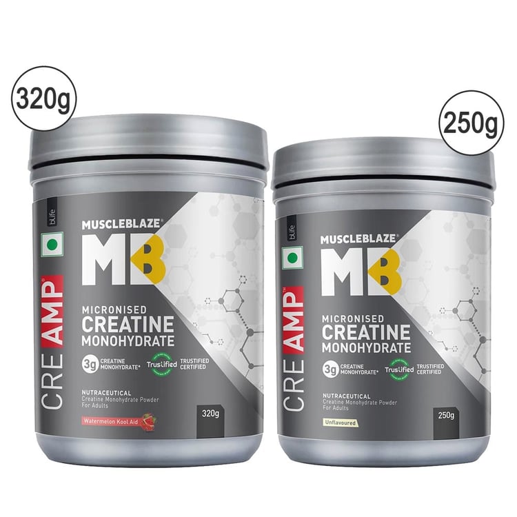 Creatine CreAMP 570g Pack - Unflavoured and Watermelon Kool Aid