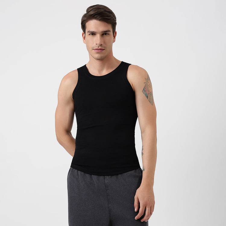 1 - ZVERSE Aero Ribbed Vest,  Large  Black Riot 