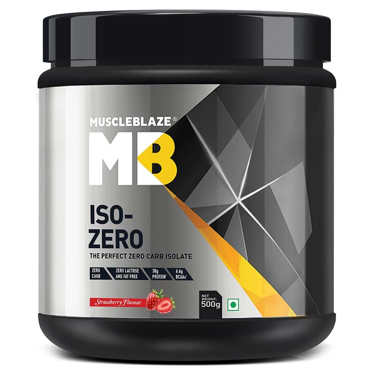 1 - MuscleBlaze Iso-Zero,  1.1 lb  Strawberry 
