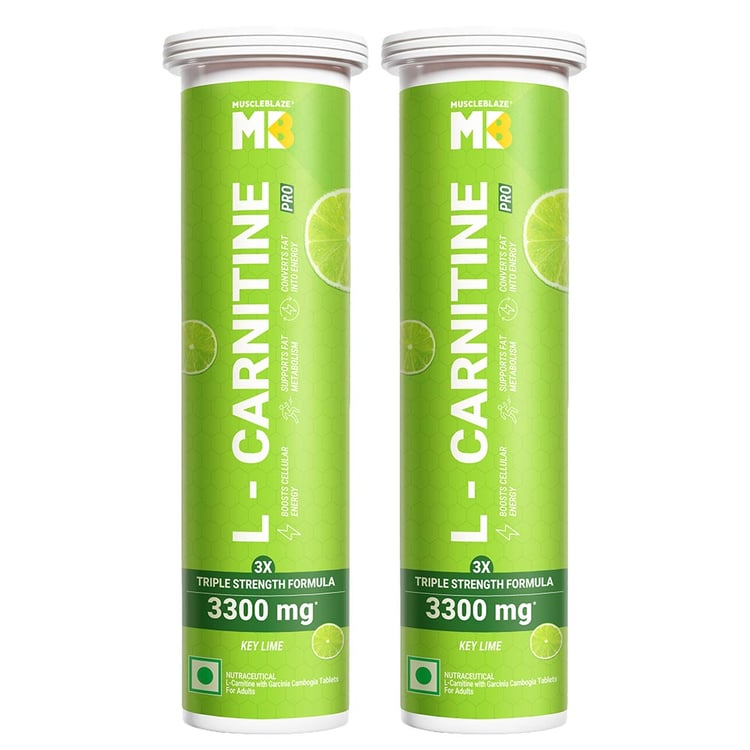 L-Carnitine PRO - 3300mg Effervescent 20 Tabs Key Lime