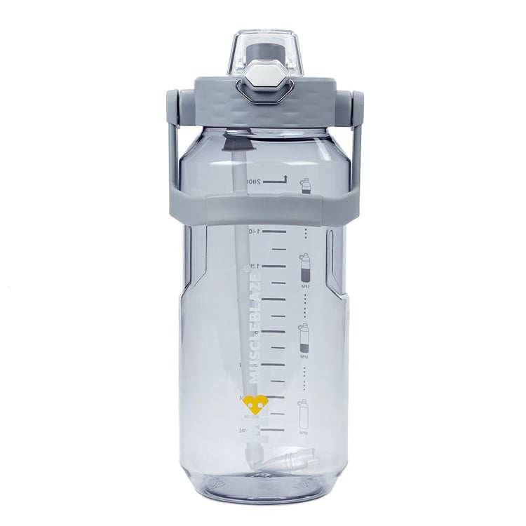 3 - MuscleBlaze Gym Gallon Bottle, Grey 2 L