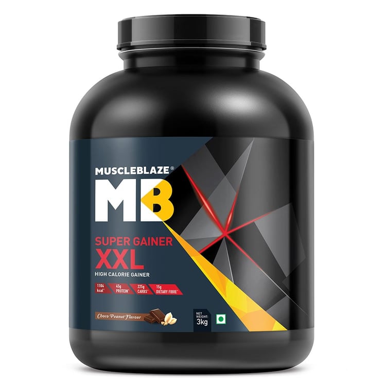 2 - MuscleBlaze Super Gainer XXL,  6.6 lb  Choco Peanut 