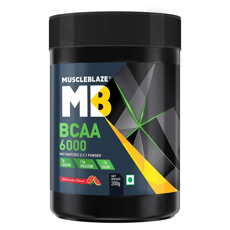 2 - MuscleBlaze BCAA 6000 Amino Acid Powder,  0.44 lb  25 Servings (Watermelon) 