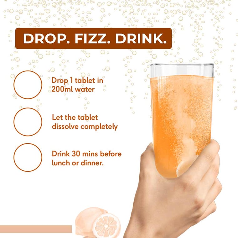 5 - HK Vitals ACV 750 mg Effervescent by HealthKart,  15 tablet(s)  Orange 