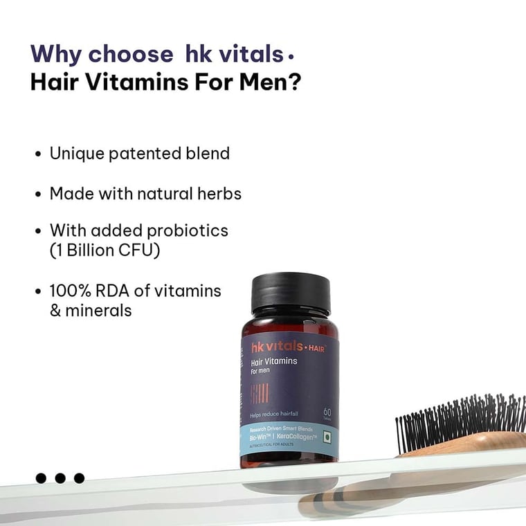 4 - HK Vitals Hair Multivitamin,  60 capsules  Unflavoured
